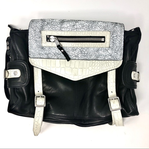 Ash Handbags - ASH Lambs Leather Crossbody Top Flap Bag